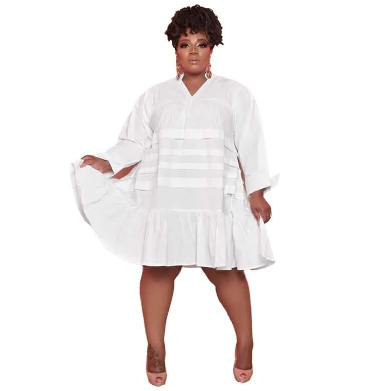 Echoine Women's Oversized Loose Ladies Midi Dress
