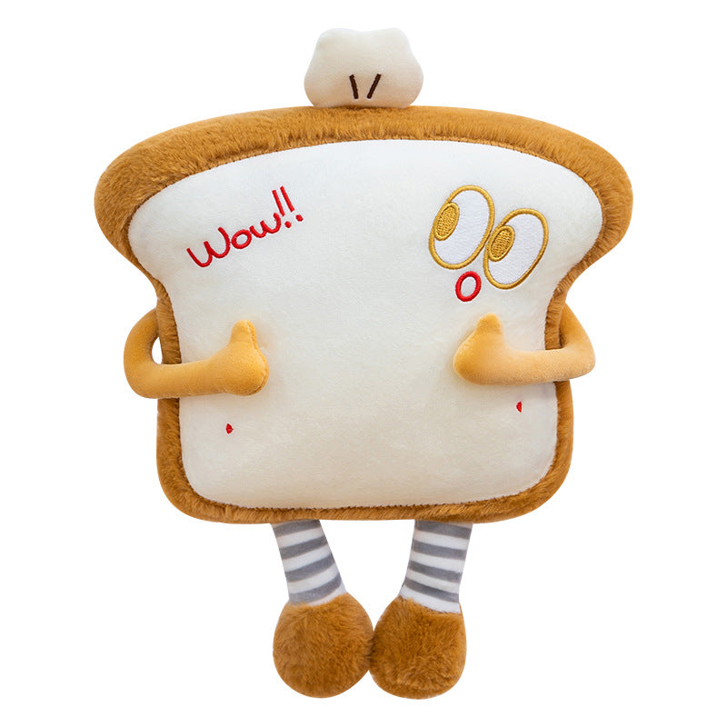 Large Waist Cushion Nap Pillow A Plush Toast Toy