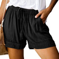 Elapsy Womens Casual Drawstring Elastic Waist Summer Shorts with Pockets