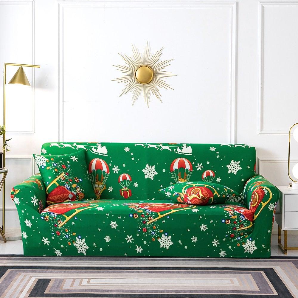 Elastic Plain Floral Printing  Sofa Cover Stretch for Living Room Couch Cover Chair Protector 1/2/3/4 Seater Printed Couch Cover for 3 Cushion Couch  Floral Pattern Sofa Cover with Separate Cushion Cover Pieces Stretch Sofa Slipcover
