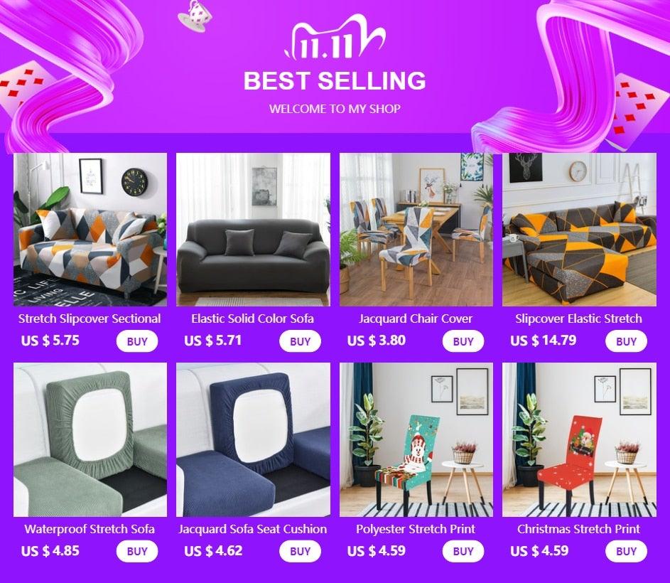 Elastic Solid Color Sofa Cover Spandex Modern All-inclusive Sofa SlipCover for living Room Stretch Couch Covers 1/2/3/4 Seater Sofa Cover Furniture Protector Couch Soft with Elastic Bottom Anti-Slip Foam Kids