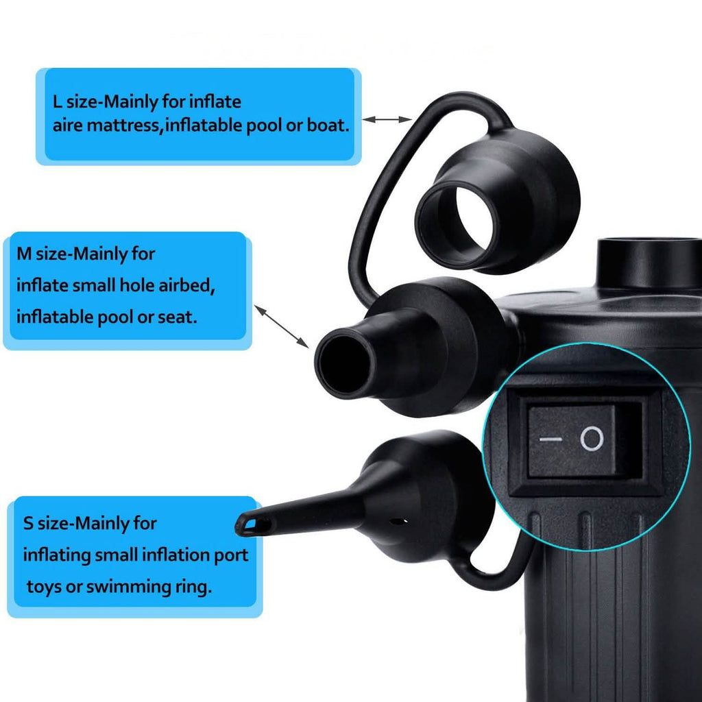 Electric Air Pump for Swimming Ring Inflatable Boat