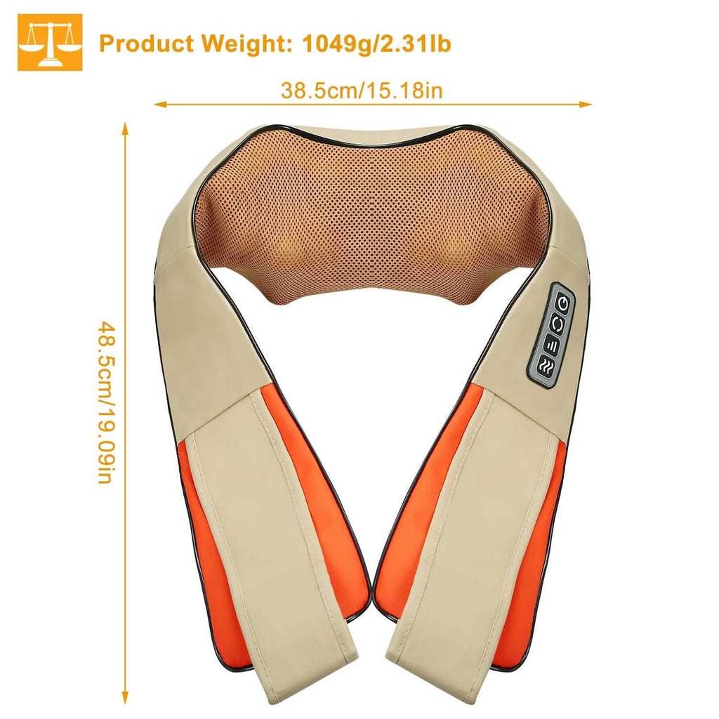Electric Back Massage Cape with Heat Deep Tissue 3D Kneading Massage