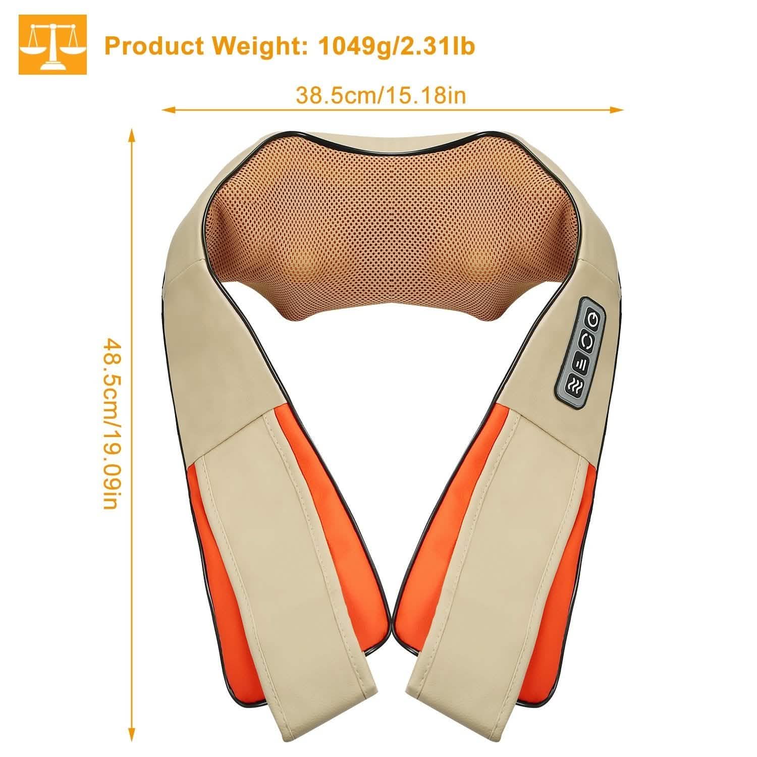 Electric Back Massage Cape with Heat Deep Tissue 3D Kneading Massage