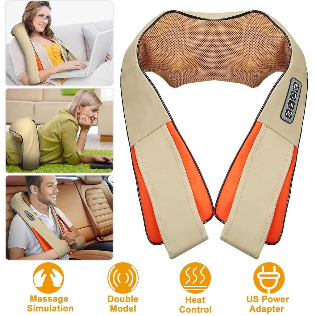 Electric Back Massage Cape with Heat Deep Tissue 3D Kneading Massage