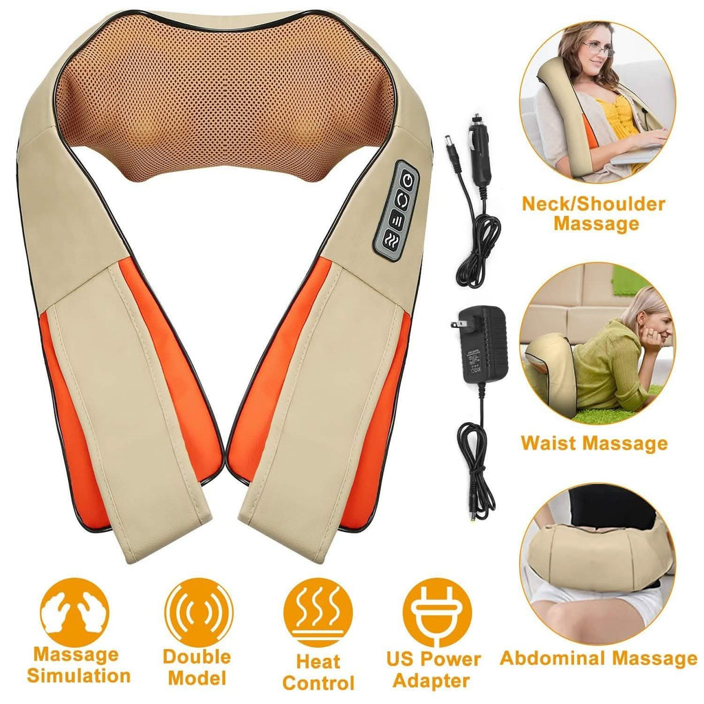 Electric Back Massage Cape with Heat Deep Tissue 3D Kneading Massage