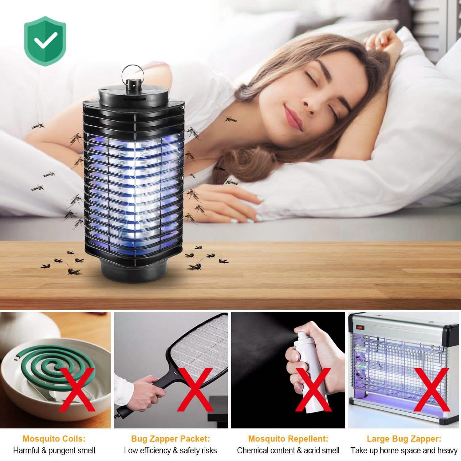 Electric Bug Zapper UV Light Flying Zapper Insect Killer Lamp