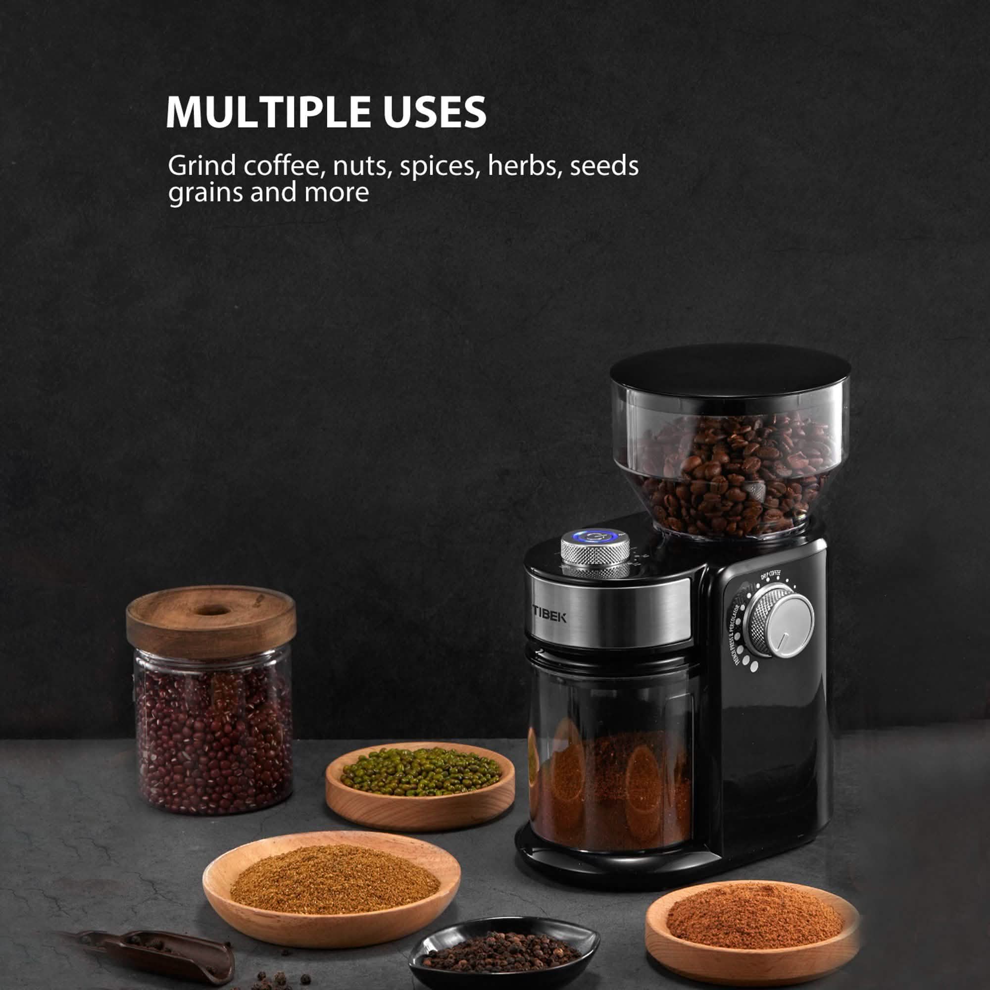 Electric Burr Coffee Grinder with 18 Settings