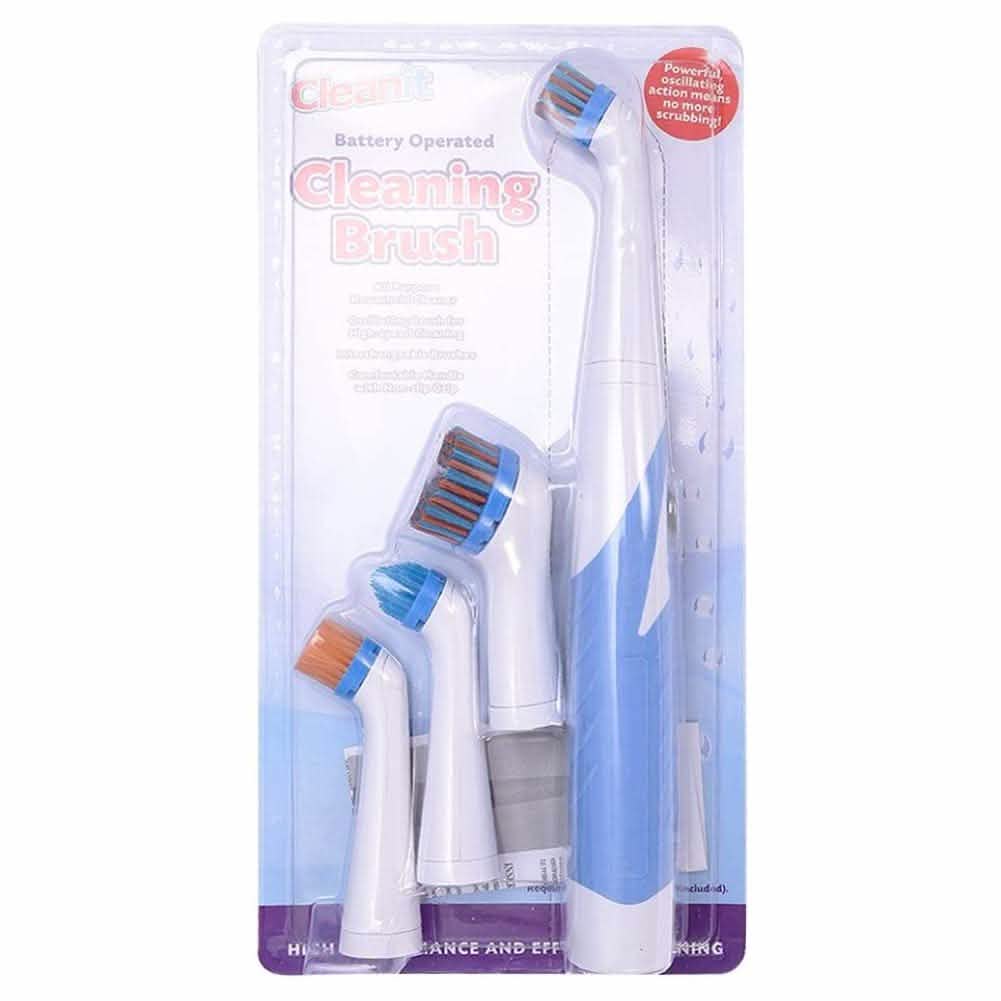 Electric Cleaning Brush with Household All Purpose 4 Brush Heads