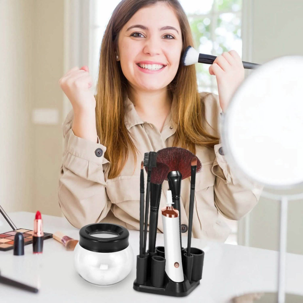 Electric Cosmetic Makeup Brush Cleaner Dryer