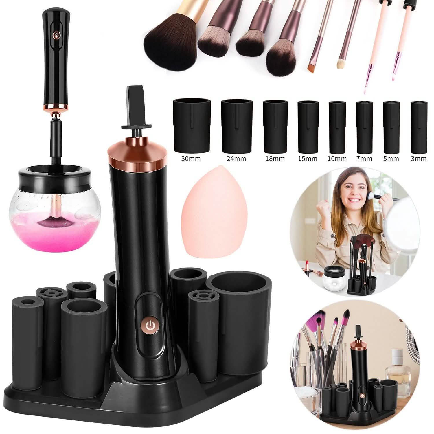 Electric Cosmetic Makeup Brush Cleaner Dryer