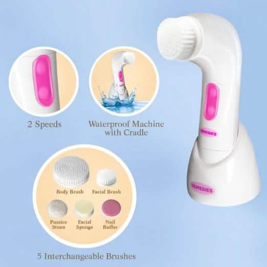 Electric Face and Body Cleansing Massager Brush