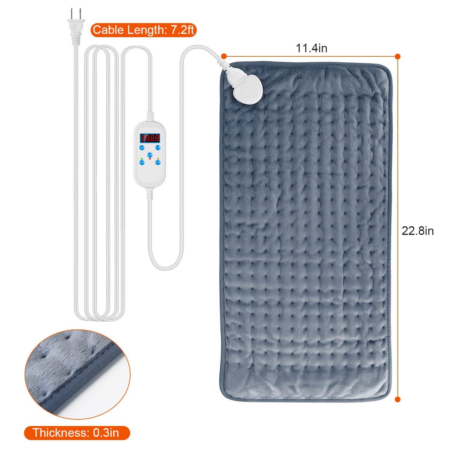 Electric Heating Pad with 9 Temperature Levels
