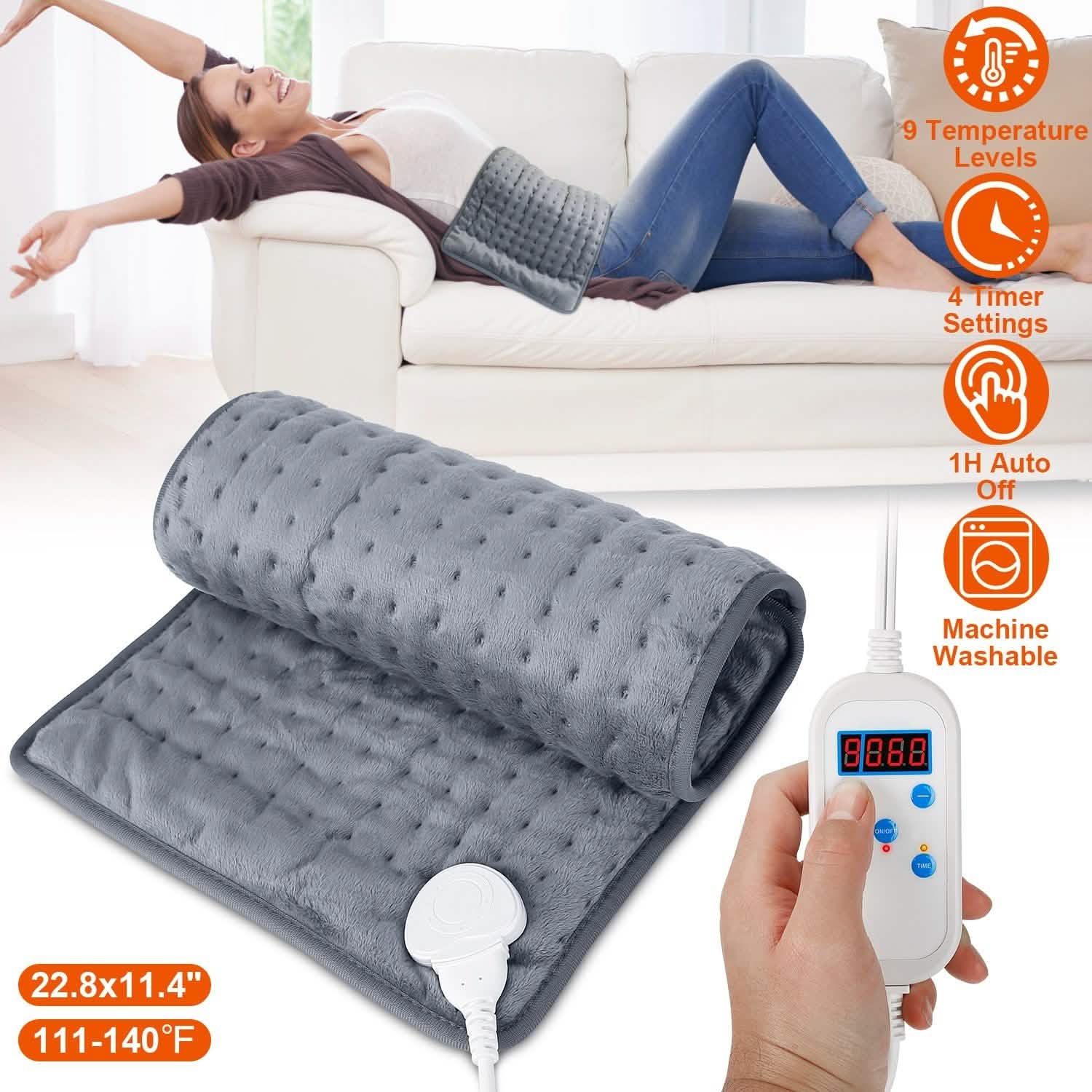 Electric Heating Pad with 9 Temperature Levels