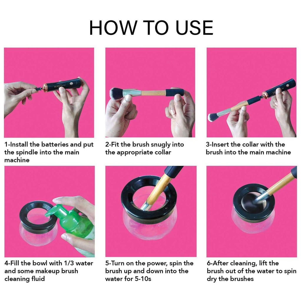 Electric Makeup Brush Cleaner and Dryer Machine