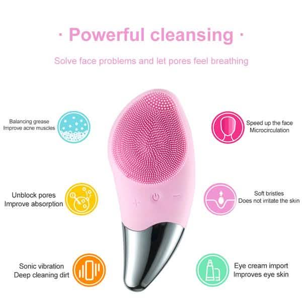 Electric Massage and Facial Cleaning Brush