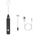 Electric Milk Frother with 2 Whisk Heads