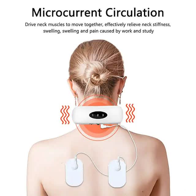 Electric Neck Massager and Pulse Back 6 Modes Power Control