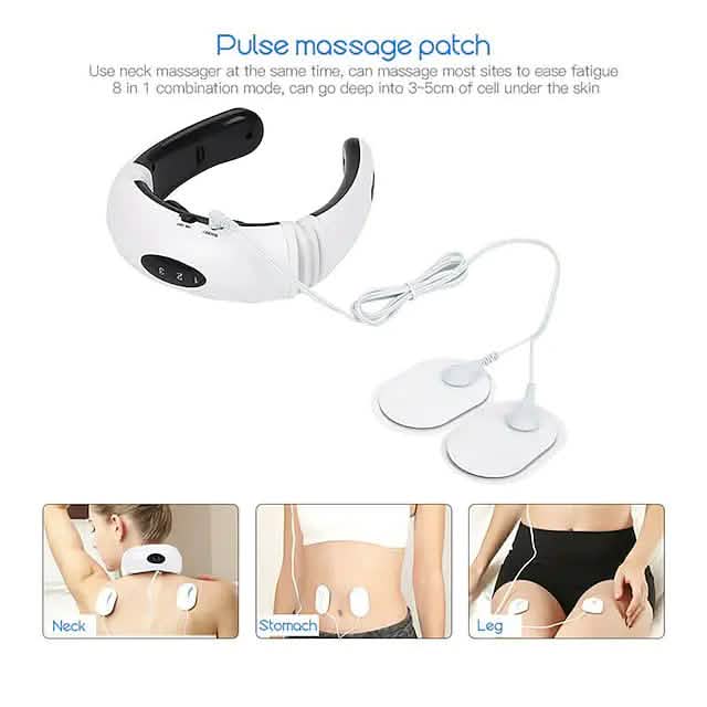 Electric Neck Massager and Pulse Back 6 Modes Power Control