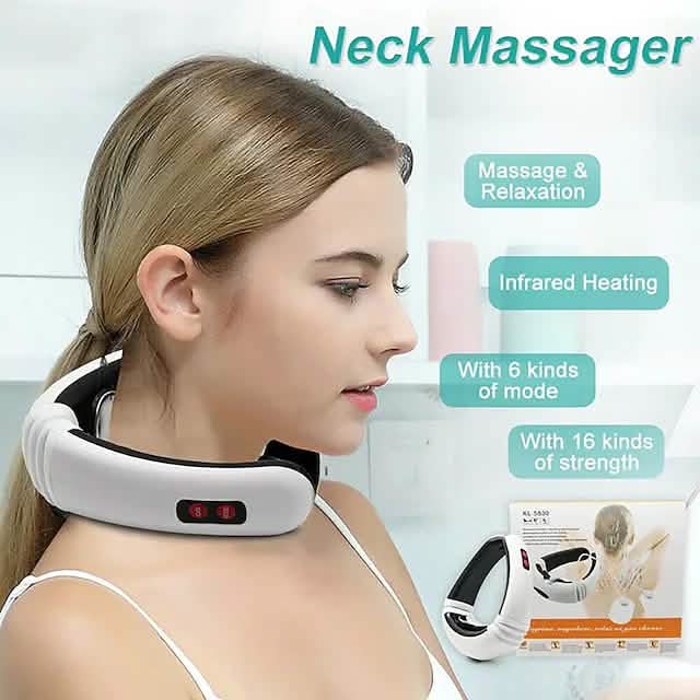 Electric Neck Massager and Pulse Back 6 Modes Power Control