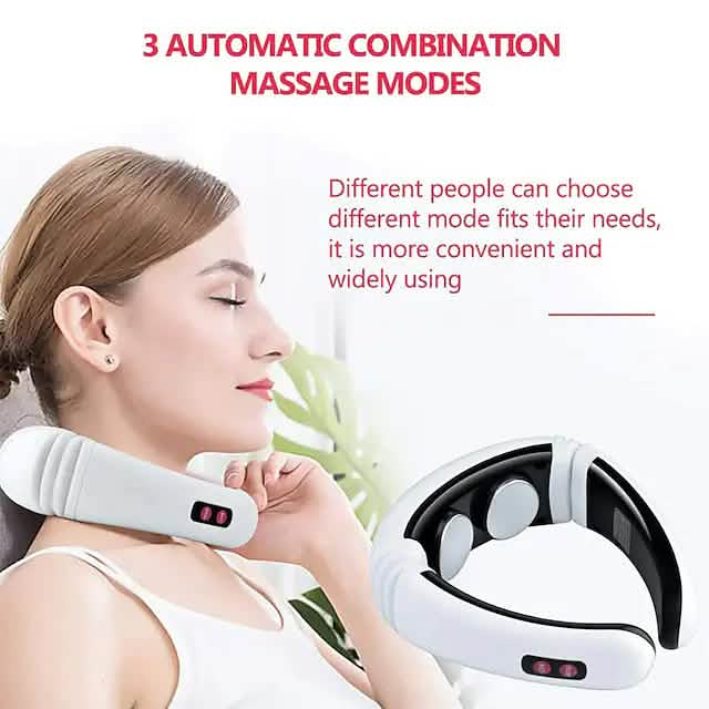 Electric Neck Massager and Pulse Back 6 Modes Power Control