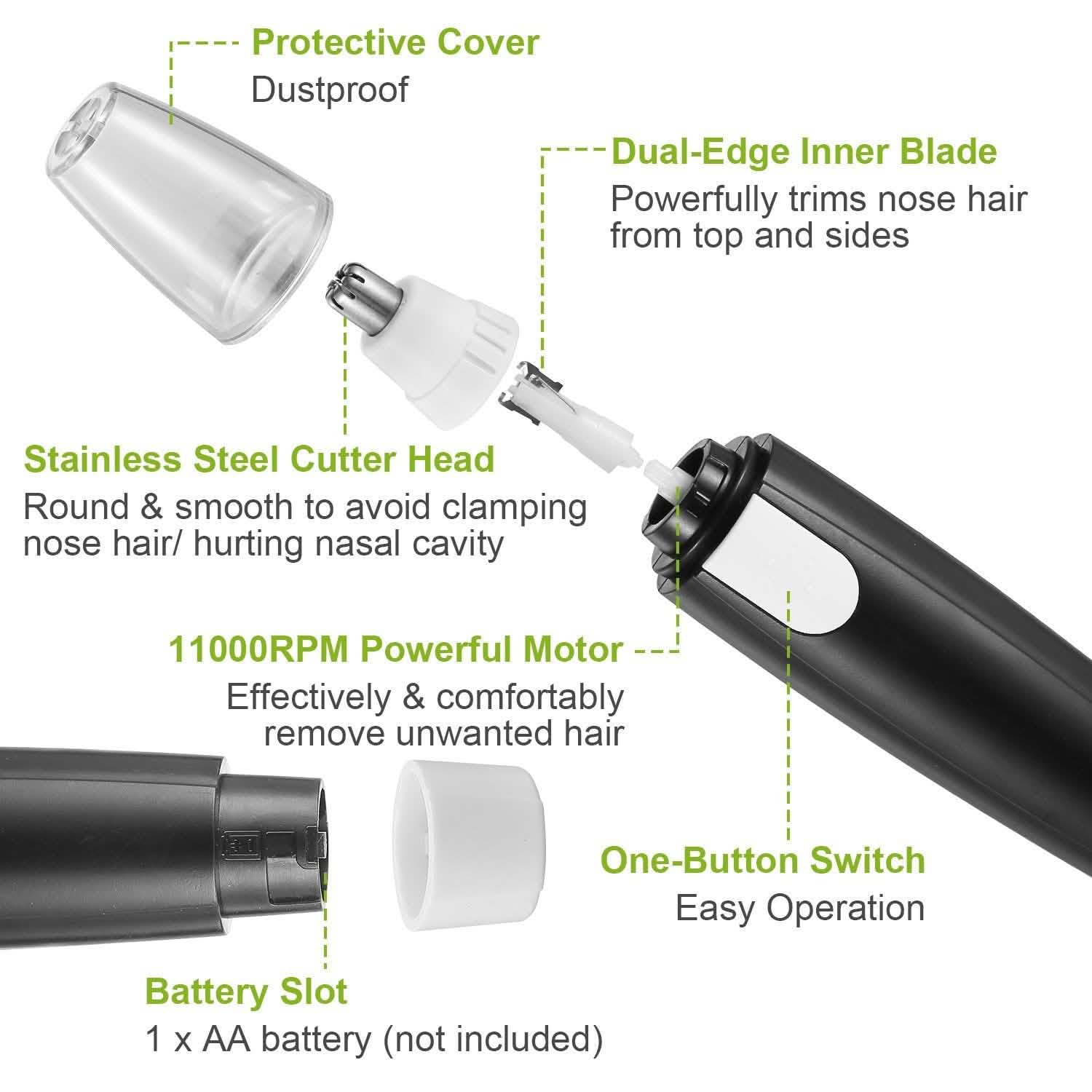 Electric Nose Ear Hair Trimmer