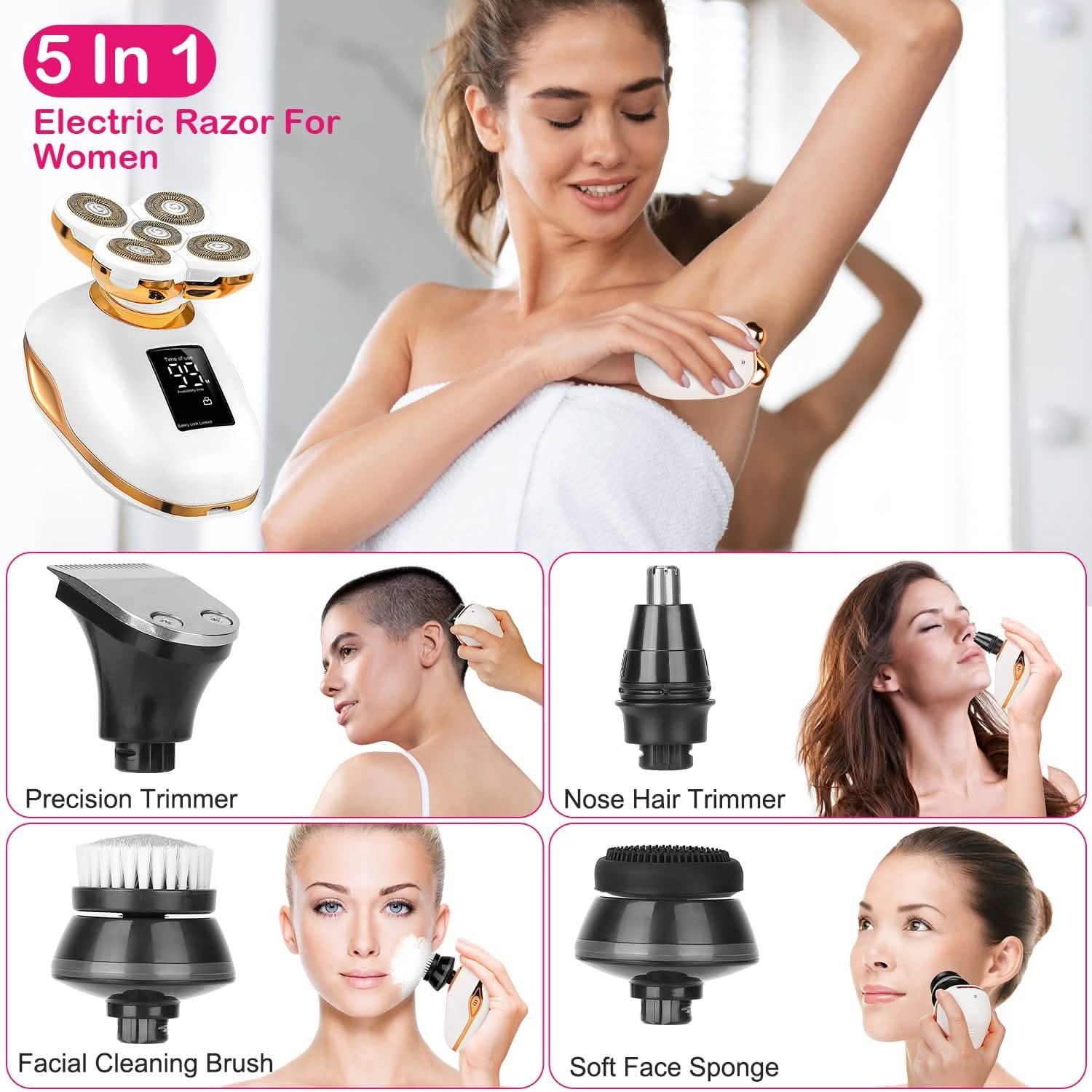 Electric Razor for Women Painless Leg Shaver
