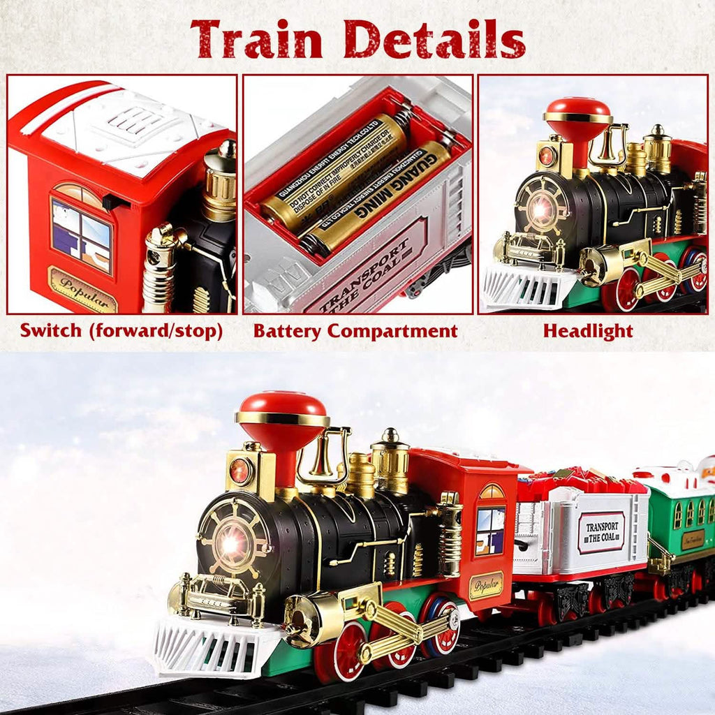 Electric Train Christmas Kid Toy Set