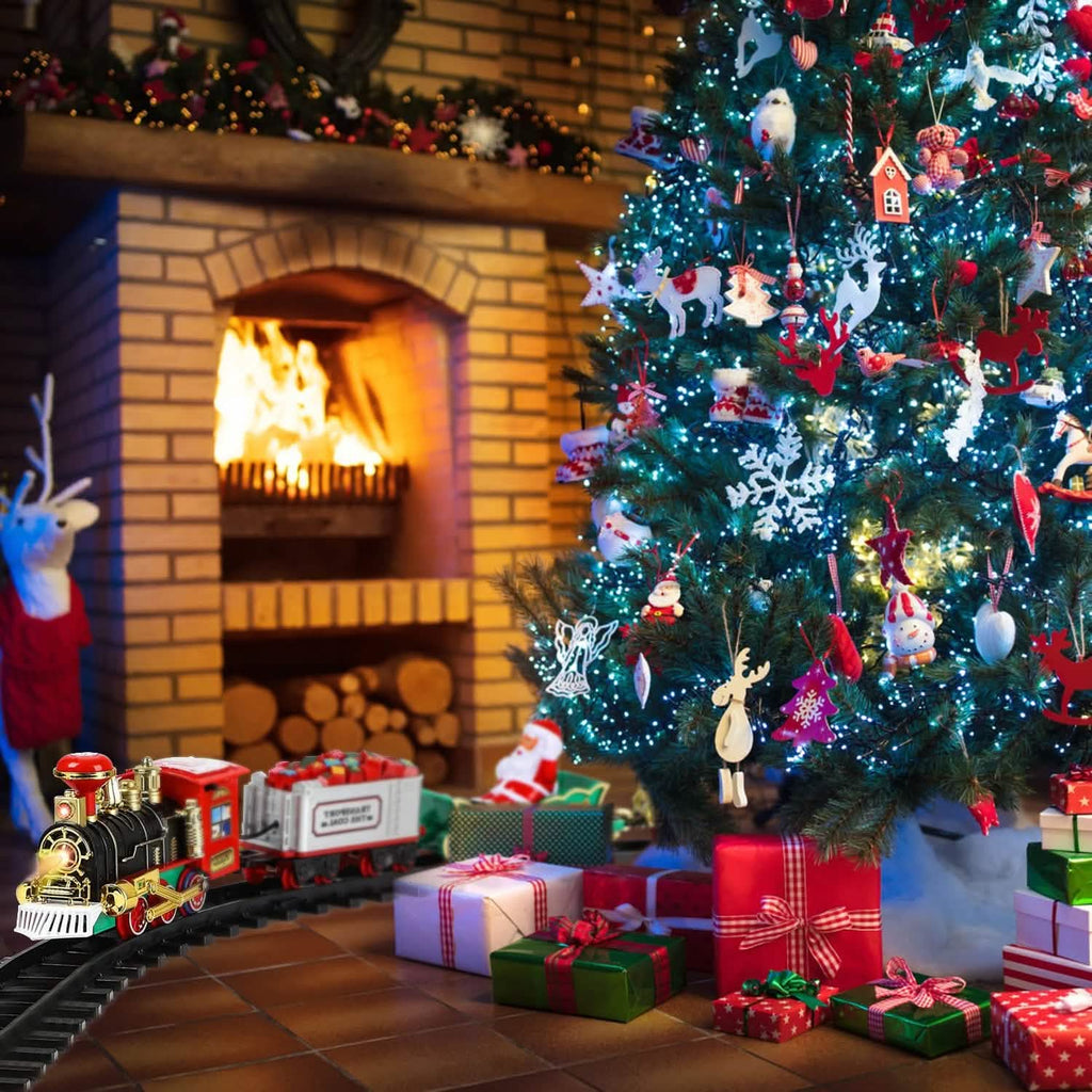 Electric Train Christmas Kid Toy Set