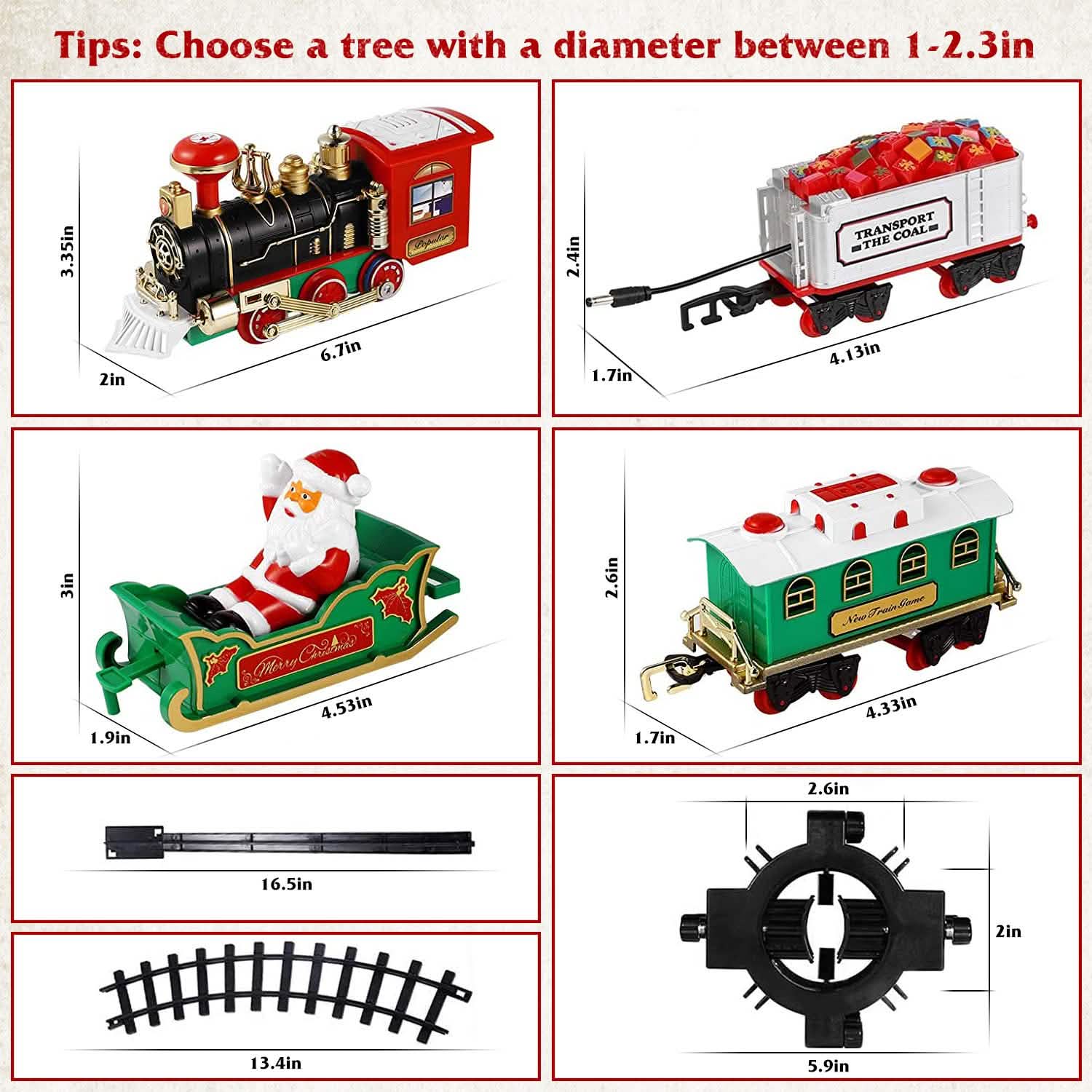 Electric Train Christmas Kid Toy Set