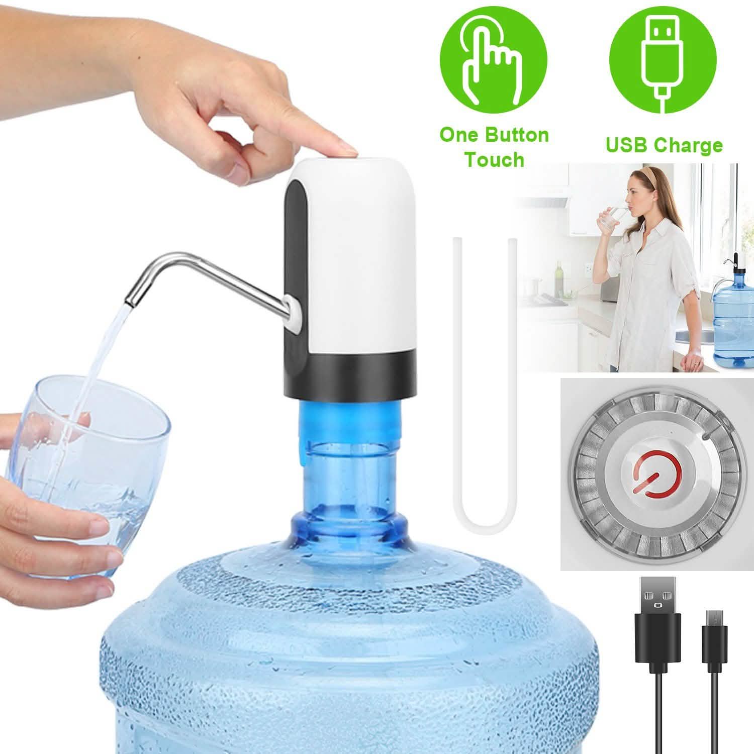 Electric Water Bottle Dispenser Rechargeable Automatic Drinking Water Bottle Pump