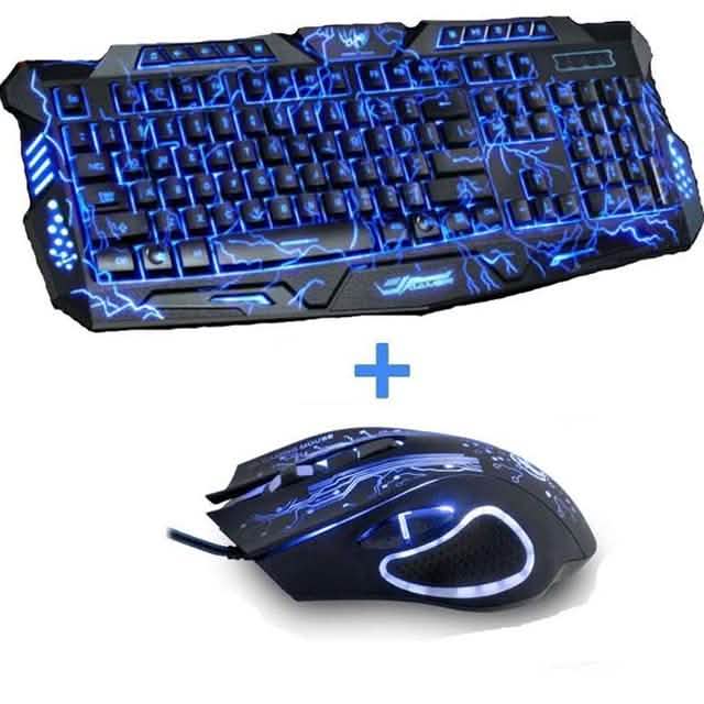 Electrified Gaming Keyboard and Mouse Set