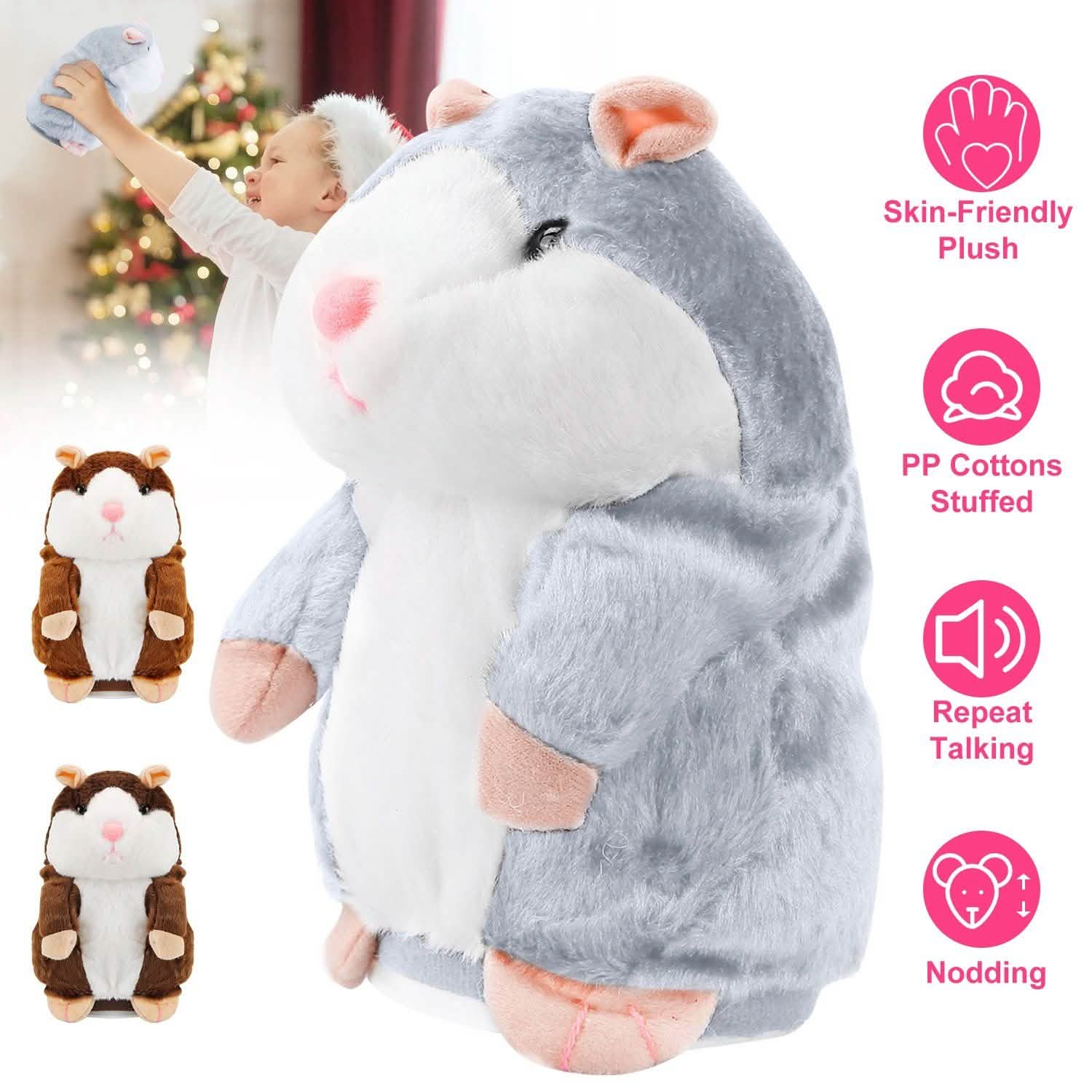 Electronic Talking Hamster Plush