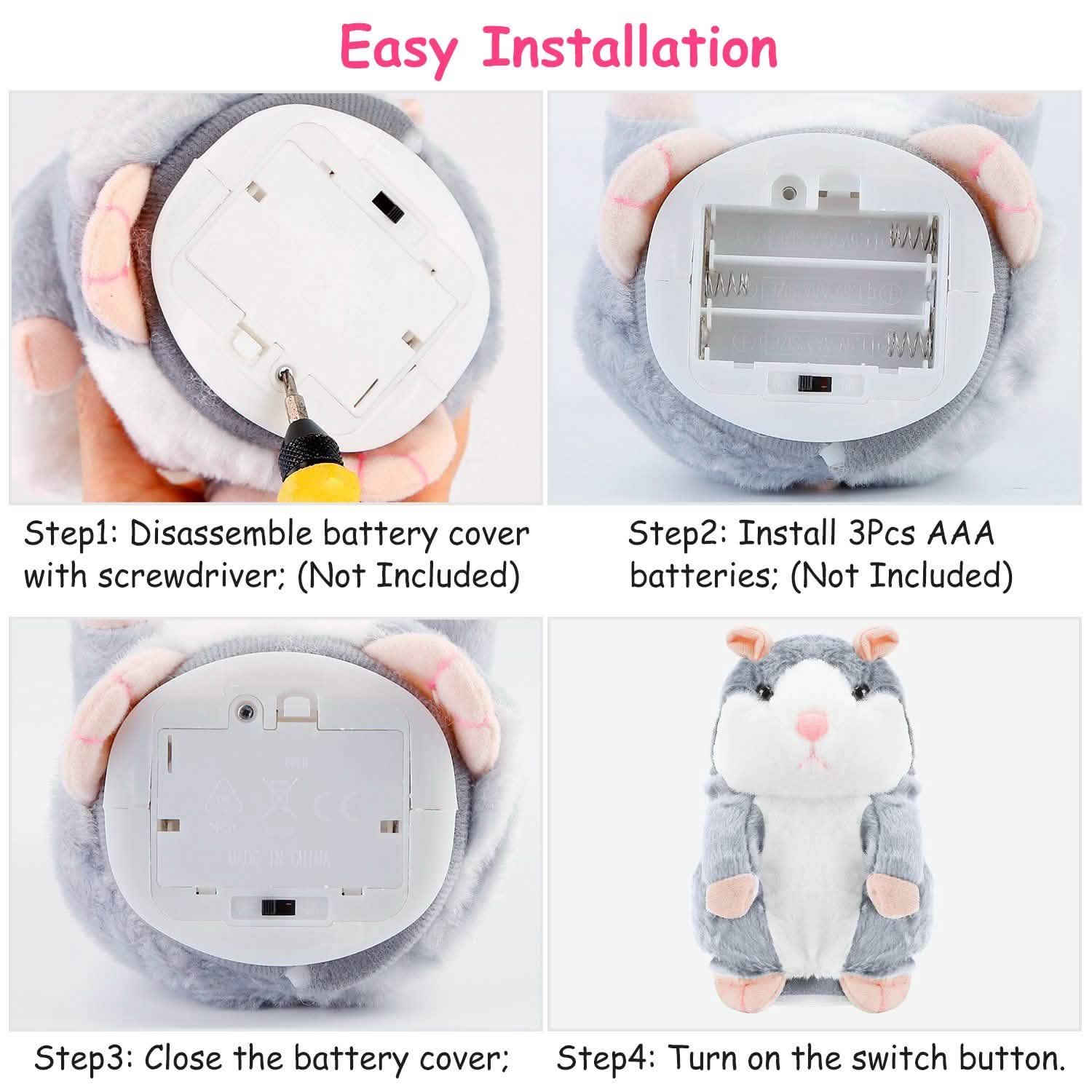 Electronic Talking Hamster Plush