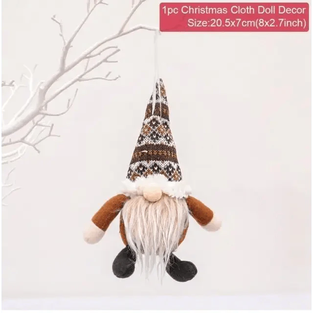 Elegance Christmas Faceless Doll Merry Christmas Decorations For Home Cristmas Ornament New Year Gift