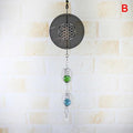 Elegant 3D Metal Hanging Wind Hanging Spinners Spiral Wind Chimes Wind Sculptures With Gazing Ball Spiral Tail Stainless Steel Spin Decor For Indoor Outdoor Spinner Wind Chime With Spiral Tail Ball Center Home Decor