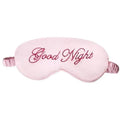 Elegant Good Night Soft Eye Masks Cute Design Eye Cover Sleeping Blindfold Women Eye Cover Full Night's Sleep Travel Portable Lightweight Eye Mask
