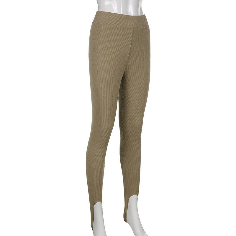 Elegant High Waist Cotton Fitness Basic Pants Casual Spring New Female Skinny Leggings Women Seamless Fitness Leggings Women Seamless Push Up Leggings Workout Pants Breathable Pants