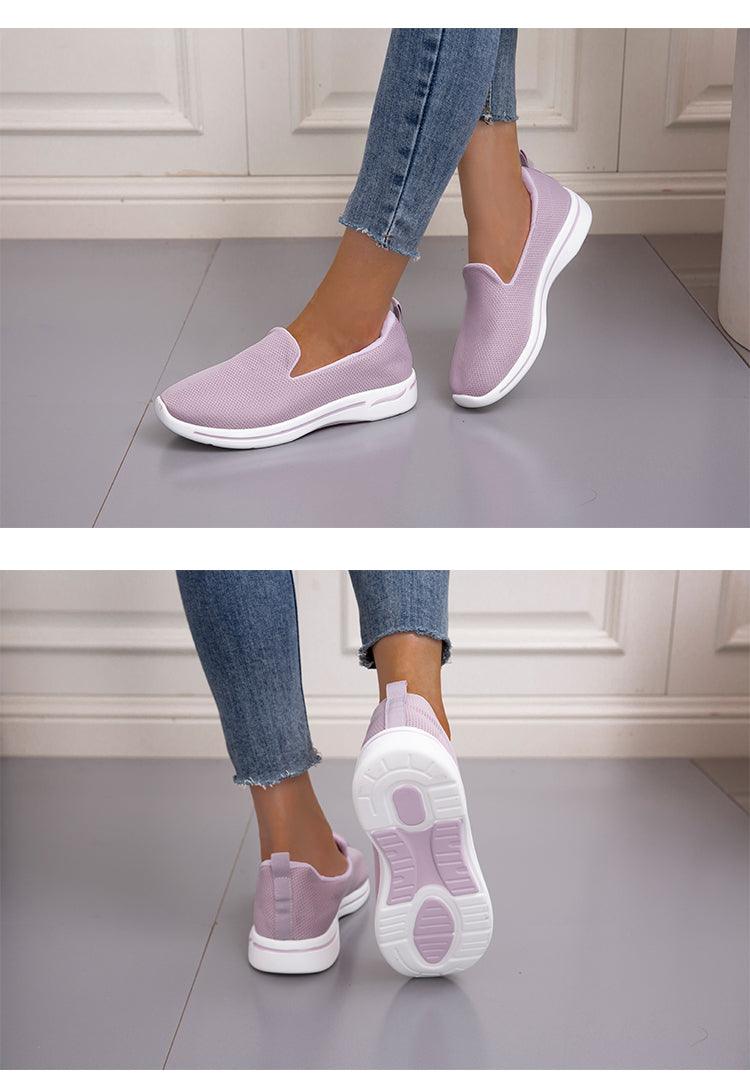 Elegant Light Espadrilles Women Running Breathable Mesh Slip-On Shoes Women Mesh Running Casual Slip On Flats Comfortable Walking Casual Espadrilles