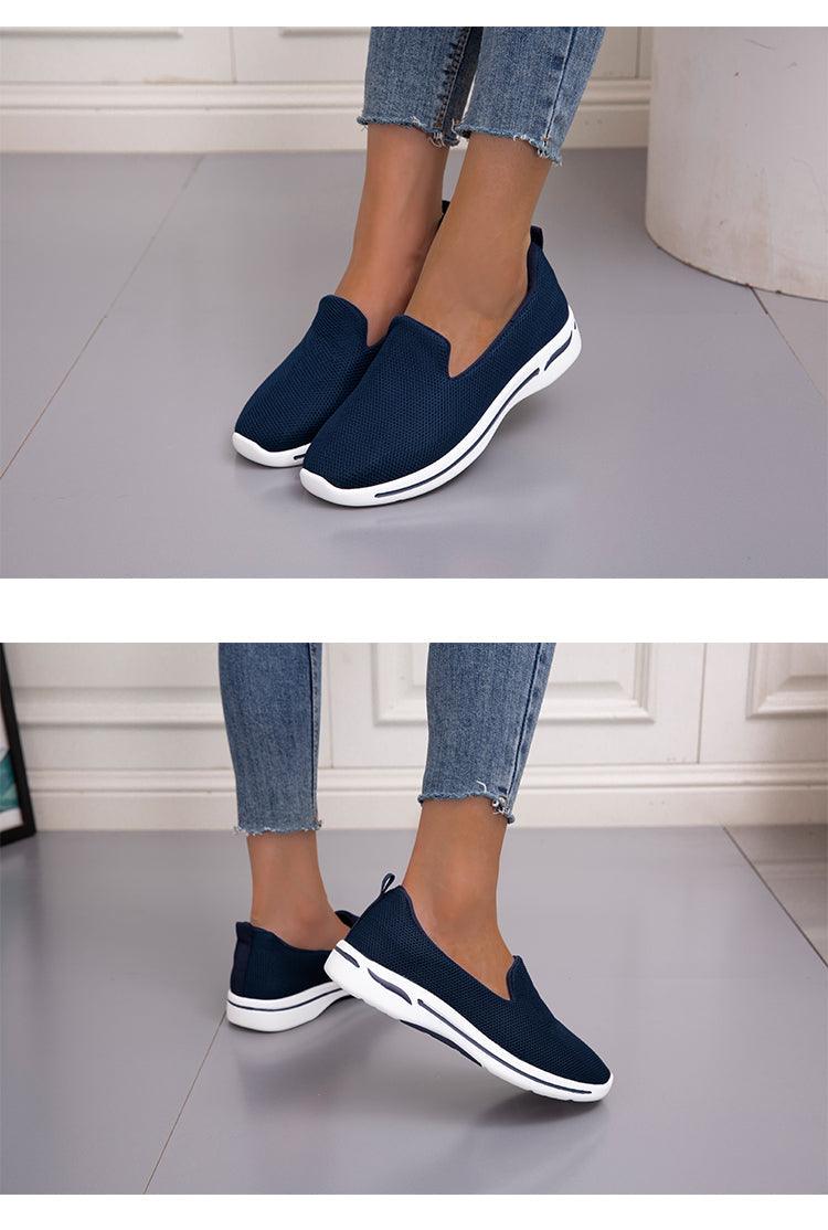 Elegant Light Espadrilles Women Running Breathable Mesh Slip-On Shoes Women Mesh Running Casual Slip On Flats Comfortable Walking Casual Espadrilles