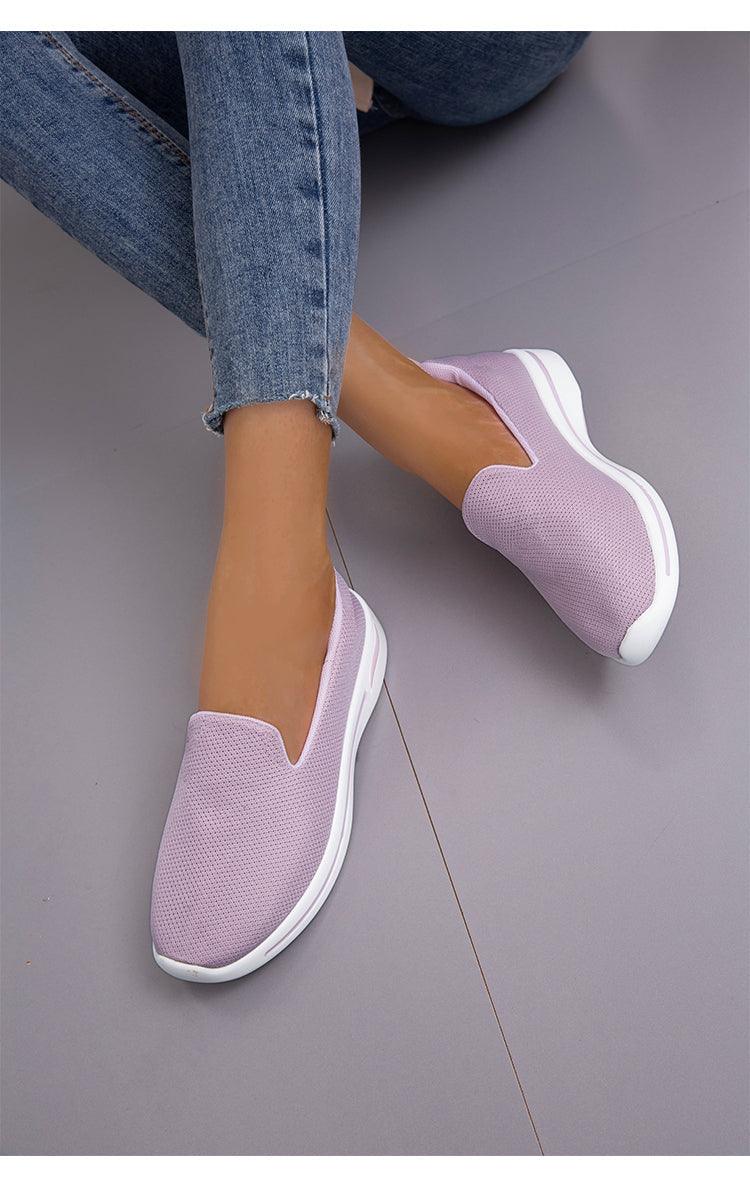 Elegant Light Espadrilles Women Running Breathable Mesh Slip-On Shoes Women Mesh Running Casual Slip On Flats Comfortable Walking Casual Espadrilles