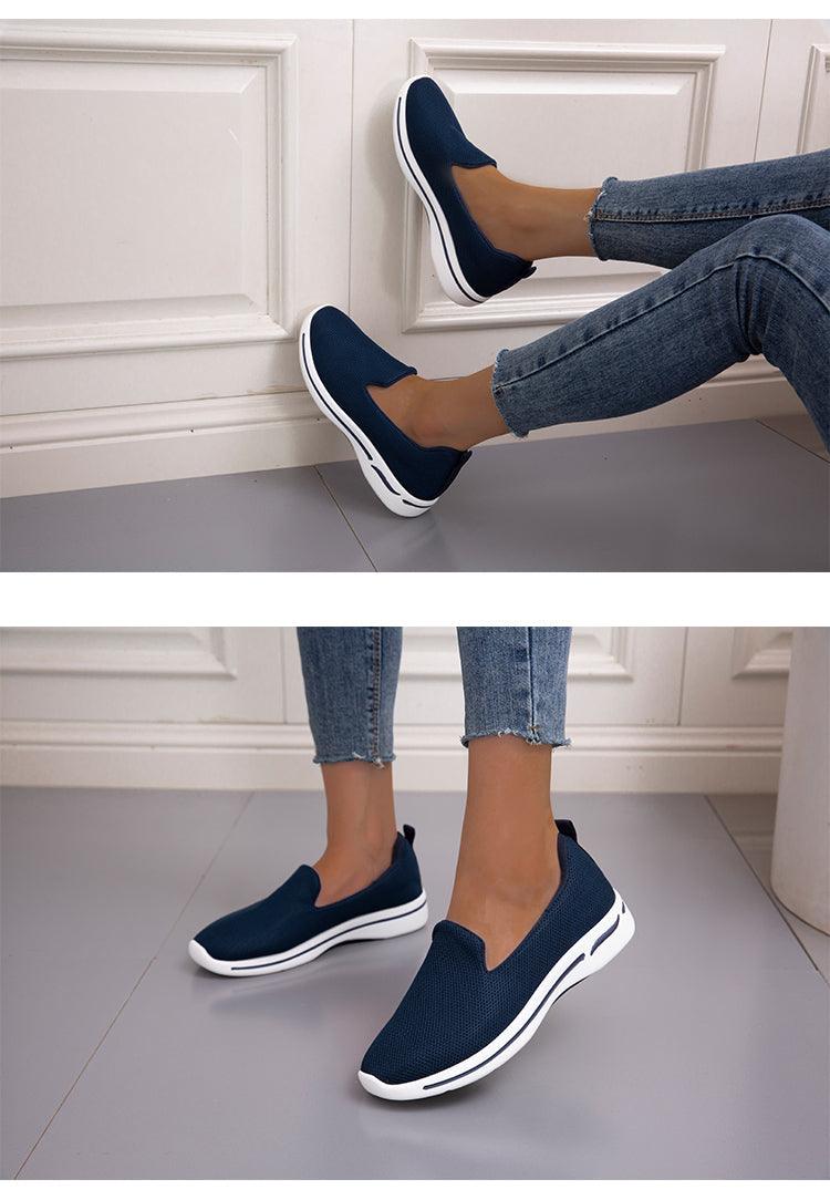 Elegant Light Espadrilles Women Running Breathable Mesh Slip-On Shoes Women Mesh Running Casual Slip On Flats Comfortable Walking Casual Espadrilles