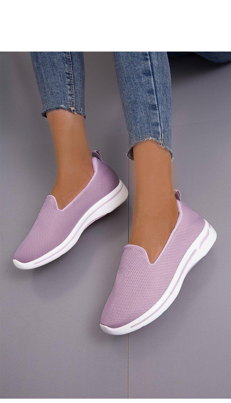 Elegant Light Espadrilles Women Running Breathable Mesh Slip-On Shoes Women Mesh Running Casual Slip On Flats Comfortable Walking Casual Espadrilles