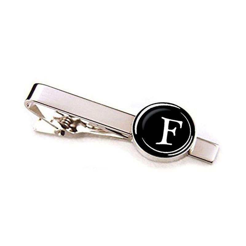 Elegant Men Fashion 26 Alphabet Letters Tie Clips Letter Tie Clip Men's Fashion Tie Pin Buckle Clip Tie Decoration Suit Accessories  Name Letters Jewelry Men Necktie Clip Pin Suit Accessories Classic Initials Alphabet A-Z Tie Clips