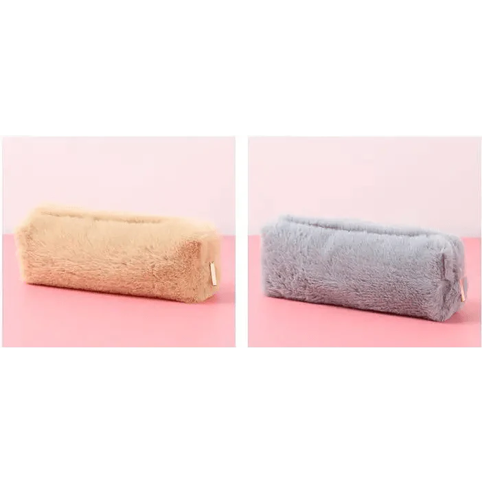 Soft Pencil Pouch For Student Durable Plush Stuffed Accessory Pencil Case For School