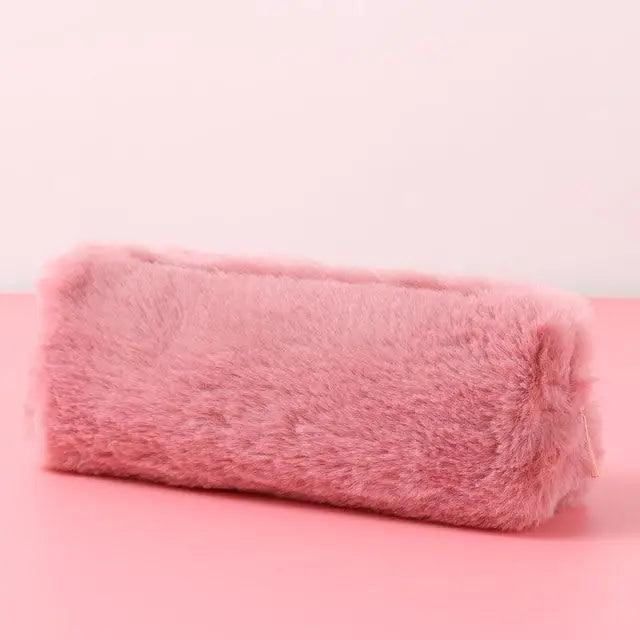 Soft Pencil Pouch For Student Durable Plush Stuffed Accessory Pencil Case For School