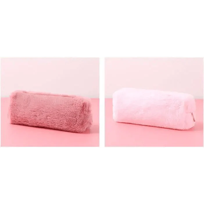 Soft Pencil Pouch For Student Durable Plush Stuffed Accessory Pencil Case For School
