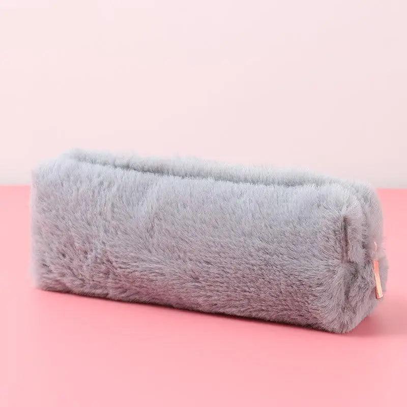 Soft Pencil Pouch For Student Durable Plush Stuffed Accessory Pencil Case For School