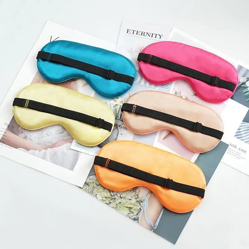 Elegant Soft Silk Eye Cover Sleeping Eye Mask Elastic Women Eye Patch Comfortable Super-Smooth Eye Mask For Sleep