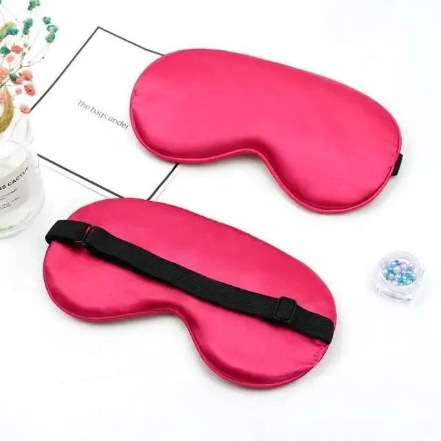 Elegant Soft Silk Eye Cover Sleeping Eye Mask Elastic Women Eye Patch Comfortable Super-Smooth Eye Mask For Sleep